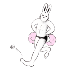 Cheer rabbit sticker #2390467