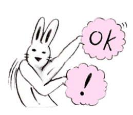 Cheer rabbit sticker #2390477
