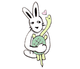 Cheer rabbit sticker #2390481