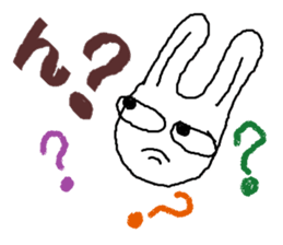 Cheeky little rabbit sticker #2390530