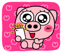 pig heart 7 sticker #2390708