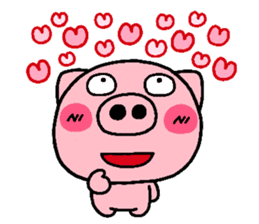 pig heart 7 sticker #2390717