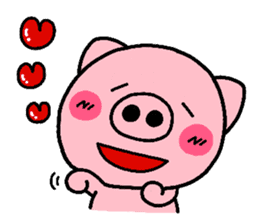 pig heart 7 sticker #2390720