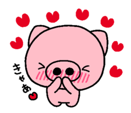 pig heart 7 sticker #2390723