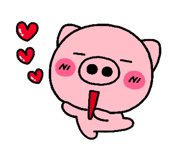 pig heart 7 sticker #2390727
