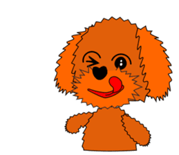 One year of the Toy Poodle sticker #2390900