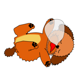 One year of the Toy Poodle sticker #2390916