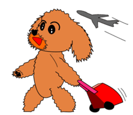 One year of the Toy Poodle sticker #2390923