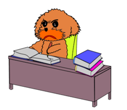 One year of the Toy Poodle sticker #2390926