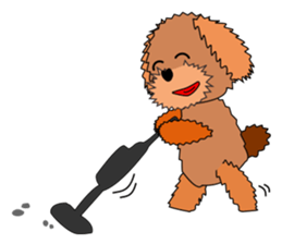 One year of the Toy Poodle sticker #2390933