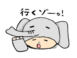 animal costume sticker #2391223