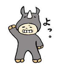 animal costume sticker #2391244