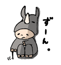 animal costume sticker #2391255