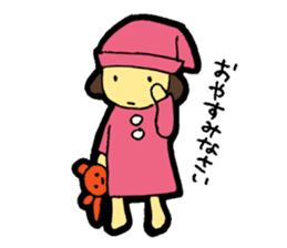 OKAPPA-GIRL Reiko-chan sticker #2391657