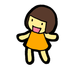 OKAPPA-GIRL Reiko-chan sticker #2391658