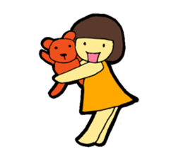 OKAPPA-GIRL Reiko-chan sticker #2391662