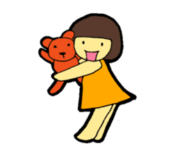 OKAPPA-GIRL Reiko-chan sticker #2391662