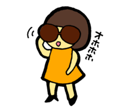 OKAPPA-GIRL Reiko-chan sticker #2391663