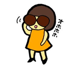 OKAPPA-GIRL Reiko-chan sticker #2391663