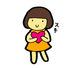 OKAPPA-GIRL Reiko-chan sticker #2391664