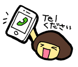 OKAPPA-GIRL Reiko-chan sticker #2391665