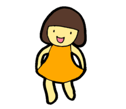 OKAPPA-GIRL Reiko-chan sticker #2391667