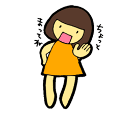 OKAPPA-GIRL Reiko-chan sticker #2391668
