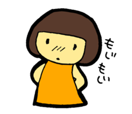 OKAPPA-GIRL Reiko-chan sticker #2391671