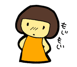 OKAPPA-GIRL Reiko-chan sticker #2391671