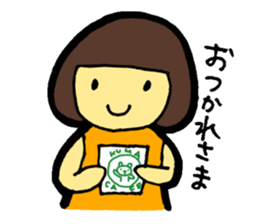 OKAPPA-GIRL Reiko-chan sticker #2391672