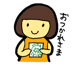 OKAPPA-GIRL Reiko-chan sticker #2391672