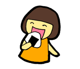 OKAPPA-GIRL Reiko-chan sticker #2391678