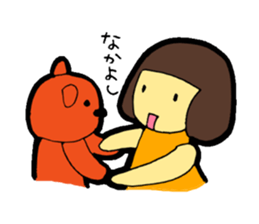 OKAPPA-GIRL Reiko-chan sticker #2391679