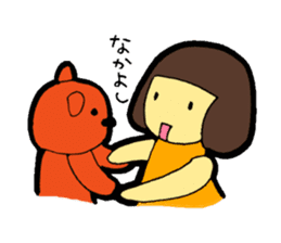 OKAPPA-GIRL Reiko-chan sticker #2391679