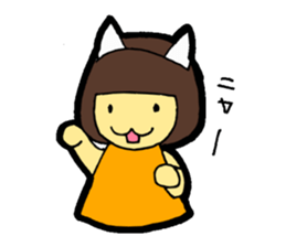 OKAPPA-GIRL Reiko-chan sticker #2391683