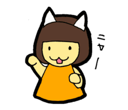OKAPPA-GIRL Reiko-chan sticker #2391683
