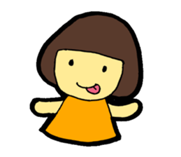 OKAPPA-GIRL Reiko-chan sticker #2391687