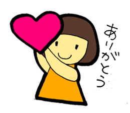 OKAPPA-GIRL Reiko-chan sticker #2391689