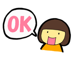 OKAPPA-GIRL Reiko-chan sticker #2391694