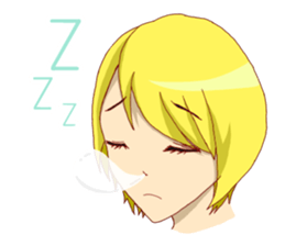 Emotions girl sticker #2391697