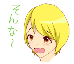 Emotions girl sticker #2391700