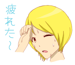 Emotions girl sticker #2391726