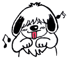 Shaggy dog O-chan sticker #2391979