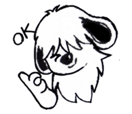 Shaggy dog O-chan sticker #2391999