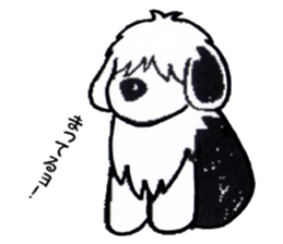 Shaggy dog O-chan sticker #2392001