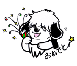 Shaggy dog O-chan sticker #2392015