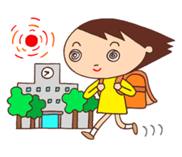 Elementary schoolchild cute eye sticker #2392896