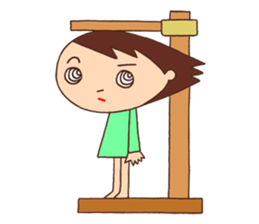 Elementary schoolchild cute eye sticker #2392898