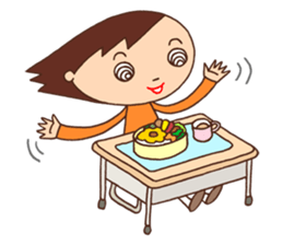 Elementary schoolchild cute eye sticker #2392903