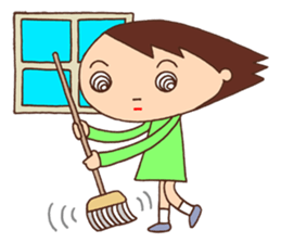 Elementary schoolchild cute eye sticker #2392904